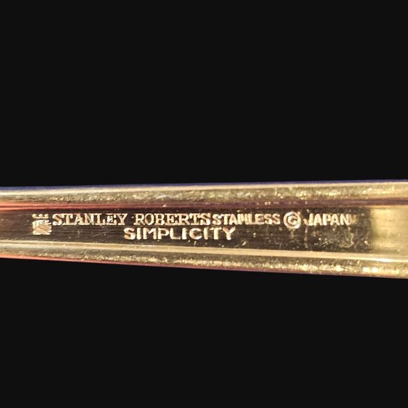 Stanley Roberts 'SIMPLICITY' Pattern 20 pc Stainless Replacement Flatware Japan - Picture 8 of 10